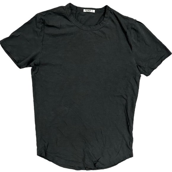 Buck Mason Men's Slub Classic Curved Hem Crewneck Made in USA Tee T-Shirt - Picture 1 of 3